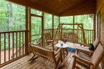 Great screened-in porch for relaxing and watching wildlife